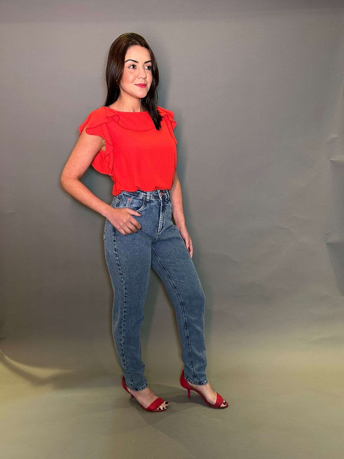 CALÇA JEANS RETA - Imagem 2