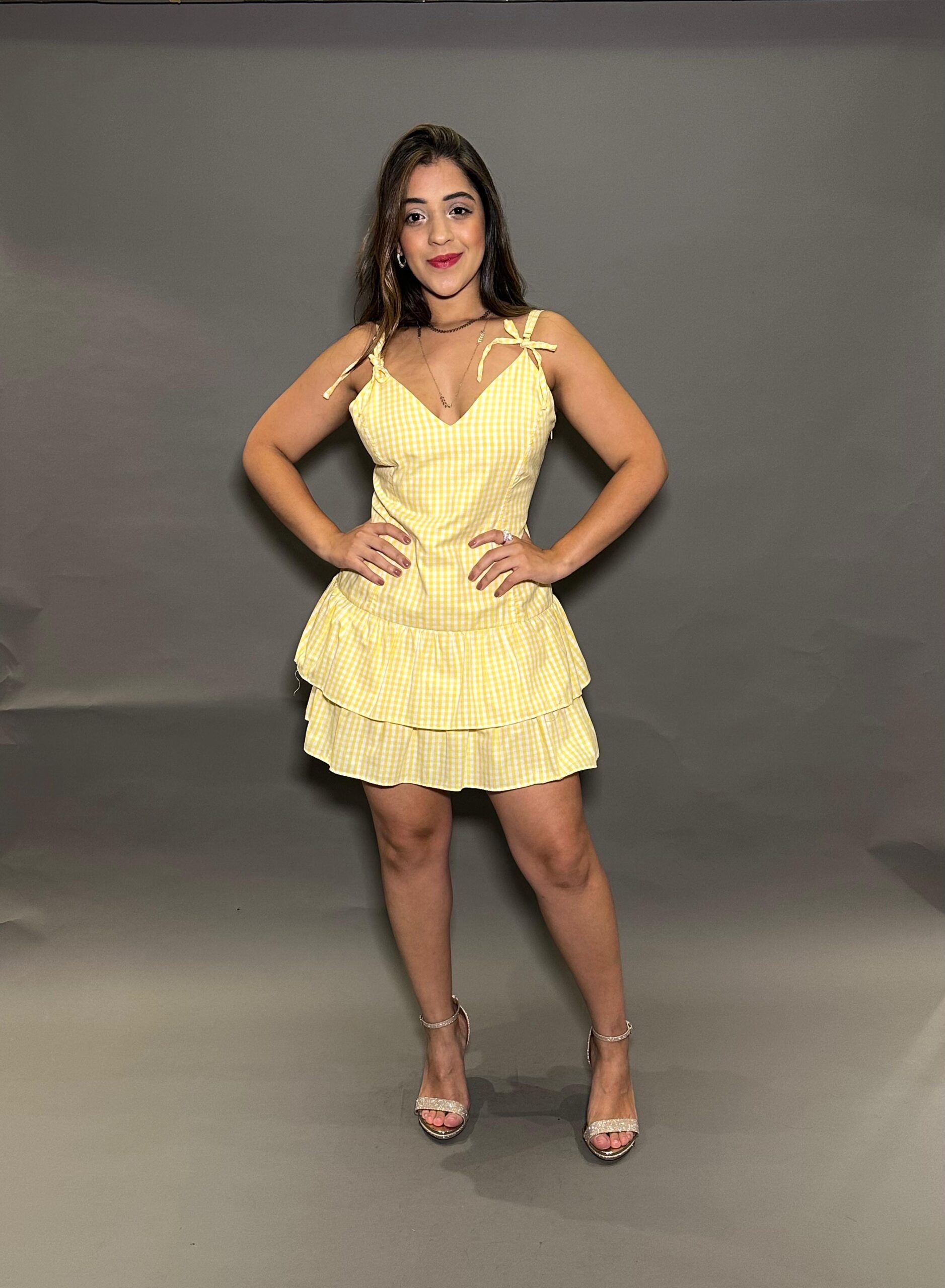 VESTIDO CURTO SQUARED ALCINHA
