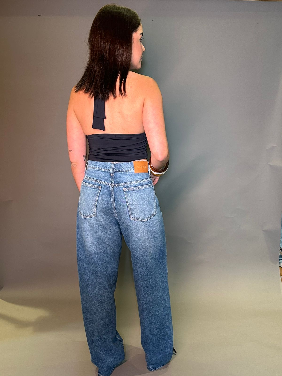 CALÇA JEANS CÓS TRANSVERSAL - Imagem 2