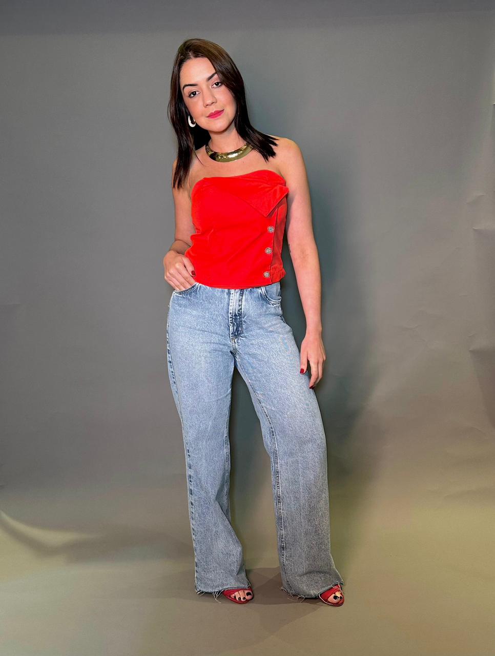 STRAPLESS HELENA LAPELA FRONTAL - Imagem 3