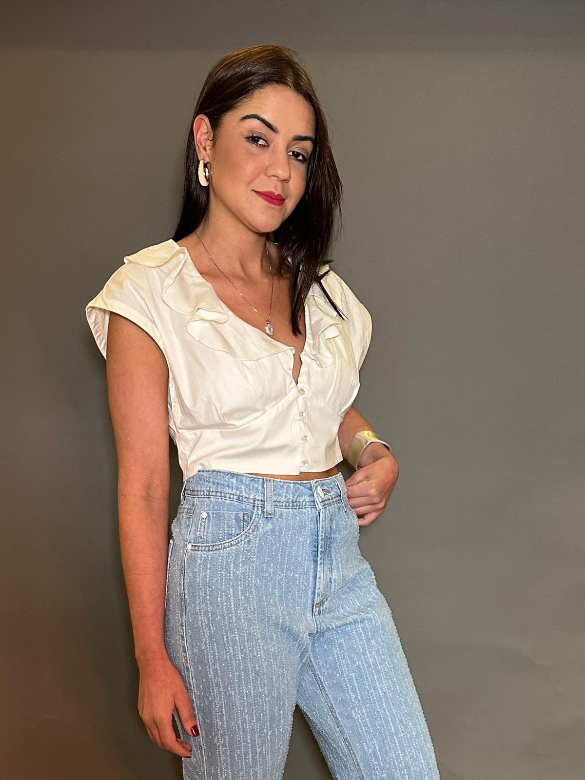 CROPPED NYZA COM BABADO - Imagem 3