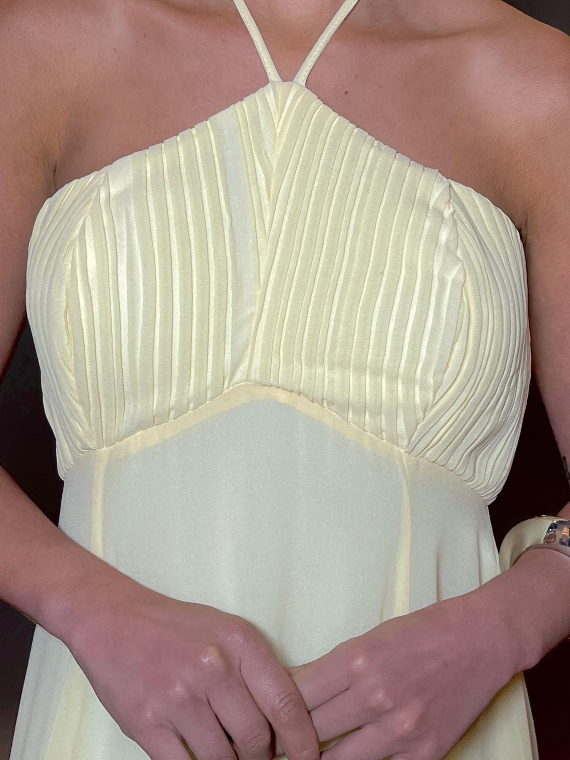 VESTIDO MARTINA BUSTO PLISSADO - Imagem 5