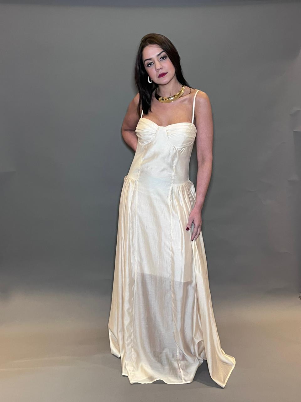 VESTIDO LONGO LUA DECOTE HEART
