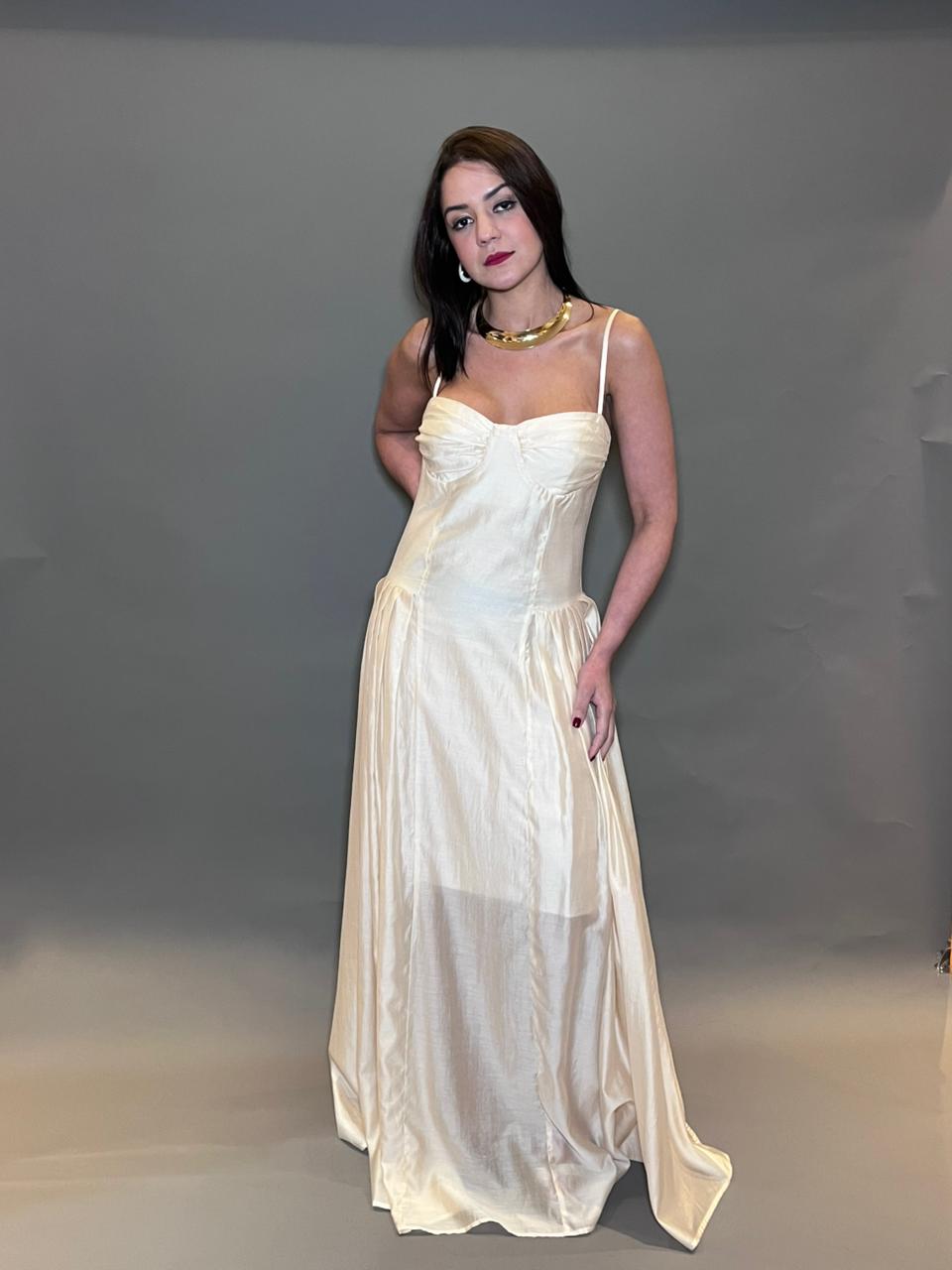 VESTIDO LONGO LUA DECOTE HEART - Imagem 3